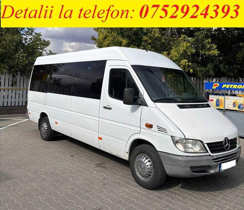 Microbuz Mercedes -Benz Sprinter 316 2.7CDi, an 2006, AC, 19+1 locuri