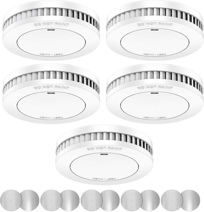 Set de 5 detectoare de fum XINDUM