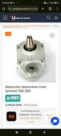 Reductor betoniera Imer Syntesi 190 250