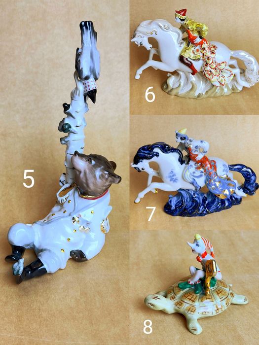 Фарфоровая статуэтка редкая лфз дулево гжель дфз Вербилки тфз зхк