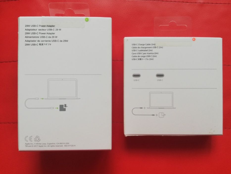 Incarcator priza ORIGINAL +Cablu Apple USB-C 29W Macbook Air 12" A1540