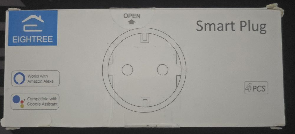 Комплект, 4 смарт контакта EIGHTREE, WI-FI, дистанционно управление