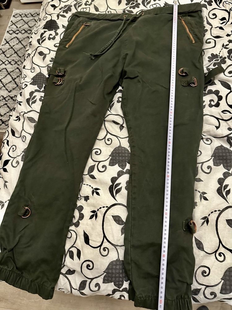 Pantaloni barbati army, verzi, cargo, noi, marime m oversize