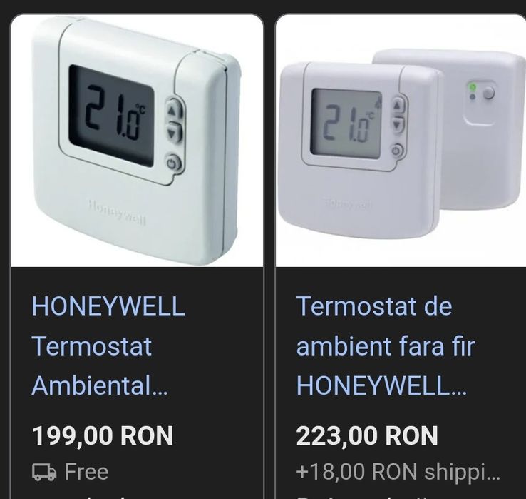 Termostat nou fara fir Honeywell DT92A