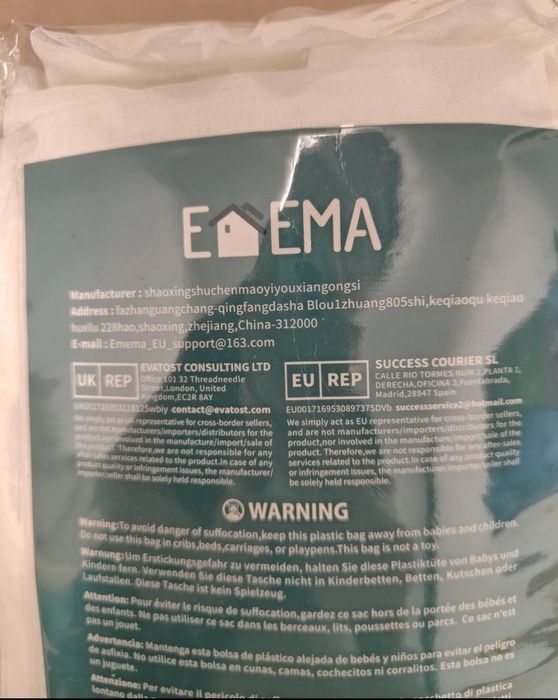 Set de 2 perdele albe transparente