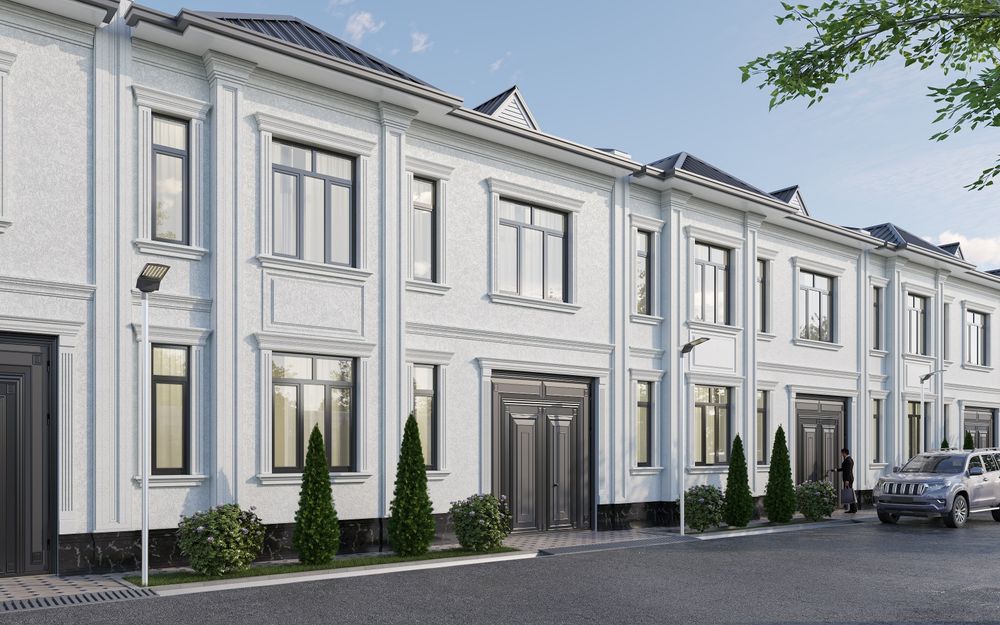 Townhouse uslubida kottej 2 qavatli