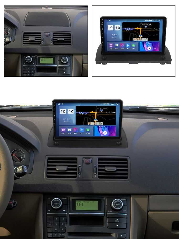 Navigatie Dedicata Android Volvo Xc90 (2002-2014), Bluetooth, WiFi