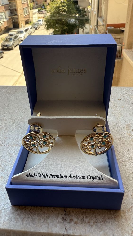 Обеци Sofia James New York – Premium Austrian Crystals