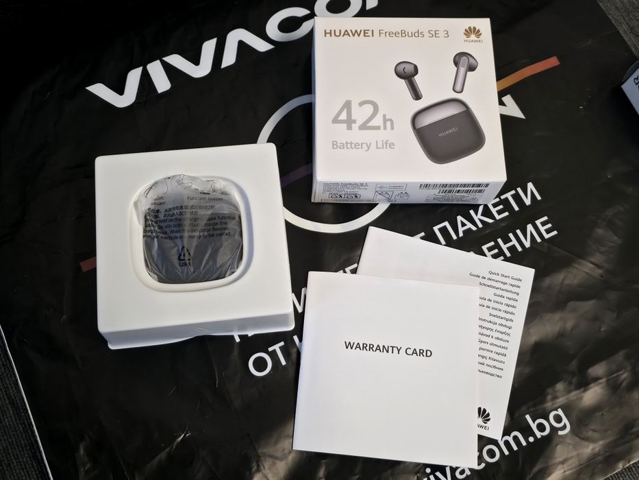 ЧИСТО НОВИ Huawei FreeBuds SE 3 BT Гаранция от Vivacom до 2027 Black
