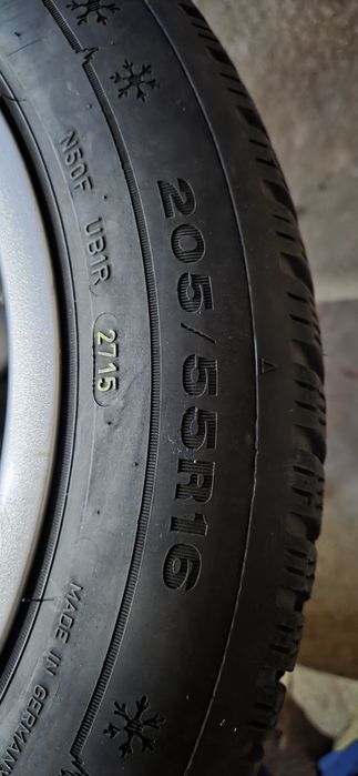 VW,SEAT ДЖАНТИ СЪС ЗИМНИ ГУМИ 205/55/16 7J ET48 5x112 ЦО56,6