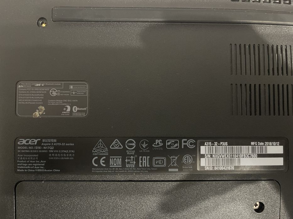Лаптоп ACER ASPIRE 3 A315-32 series