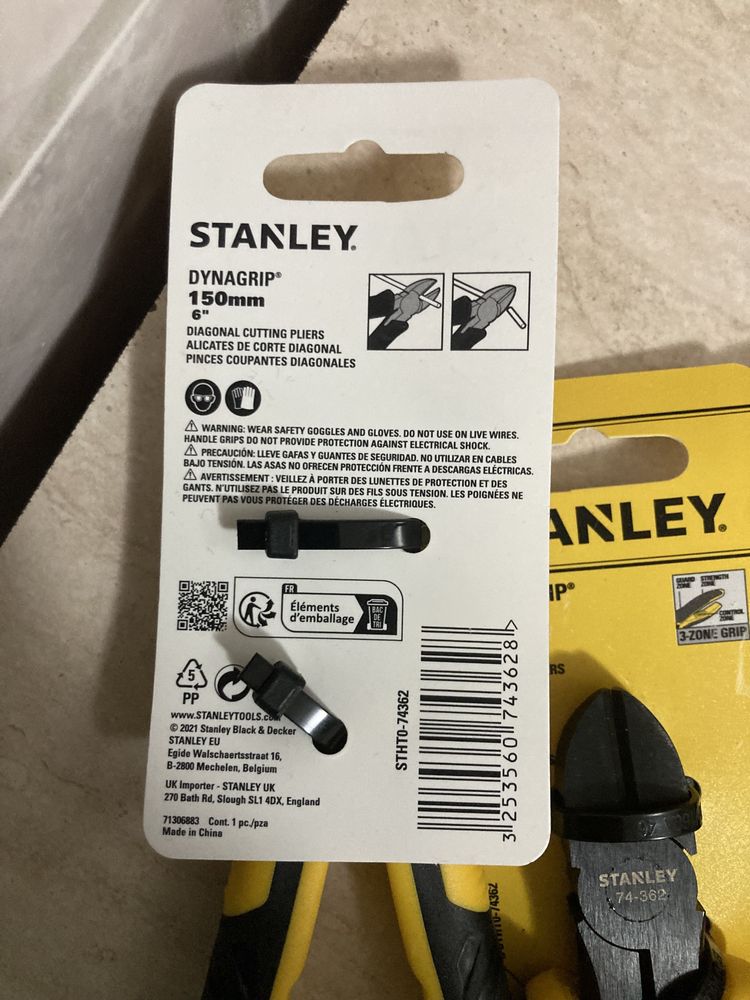 Cleste cu taiere diagonala Stanley STHT0-74362, 150 mm, Dynagrip