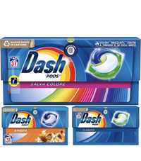 капсули DASH за пране 31бр видове(цветно/универсал) P&G внос ИТАЛИЯ