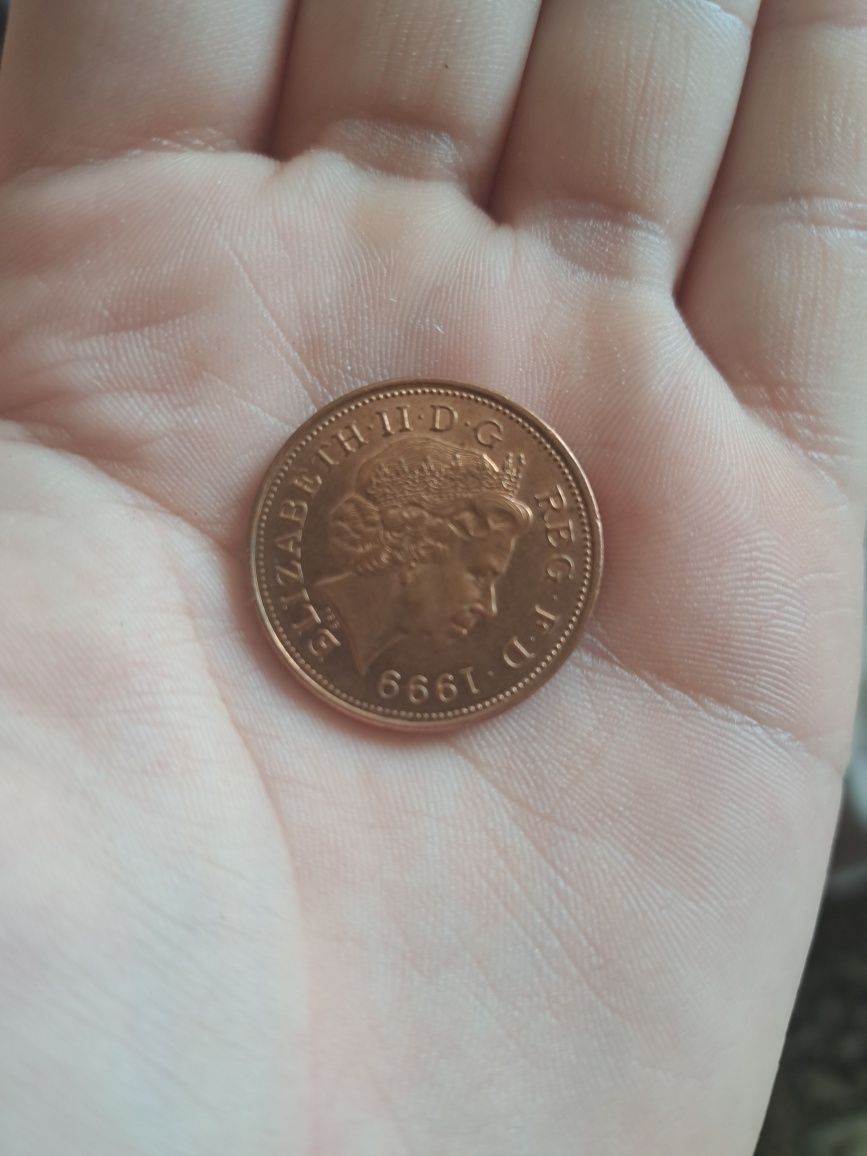 Monedă veche 2 pence