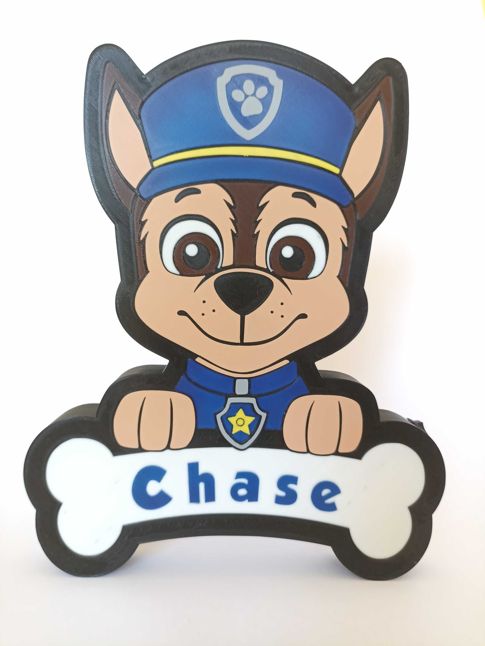 Нощна лампа за деца с герой от Пес Патрул (PAW Patrol) - Chase/Чейс