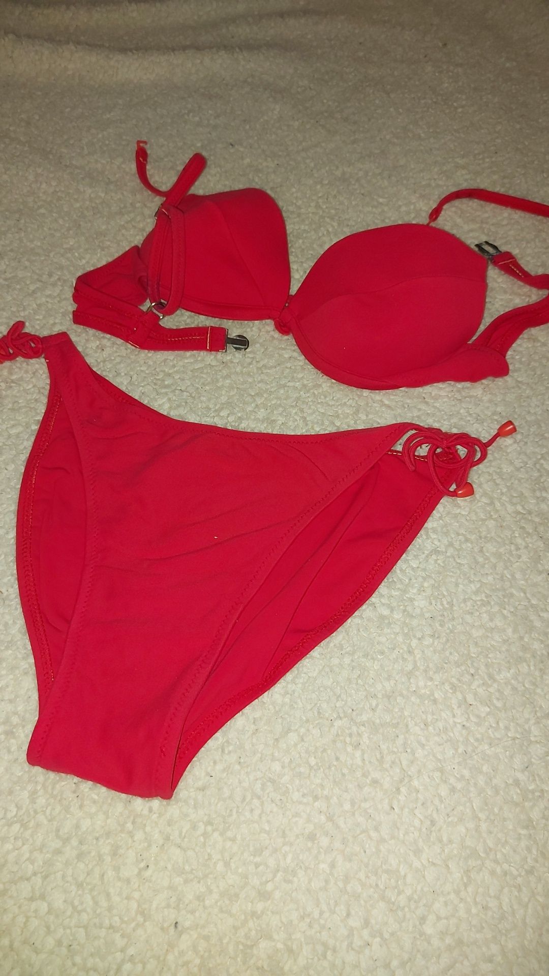 Costum de baie rosu dama