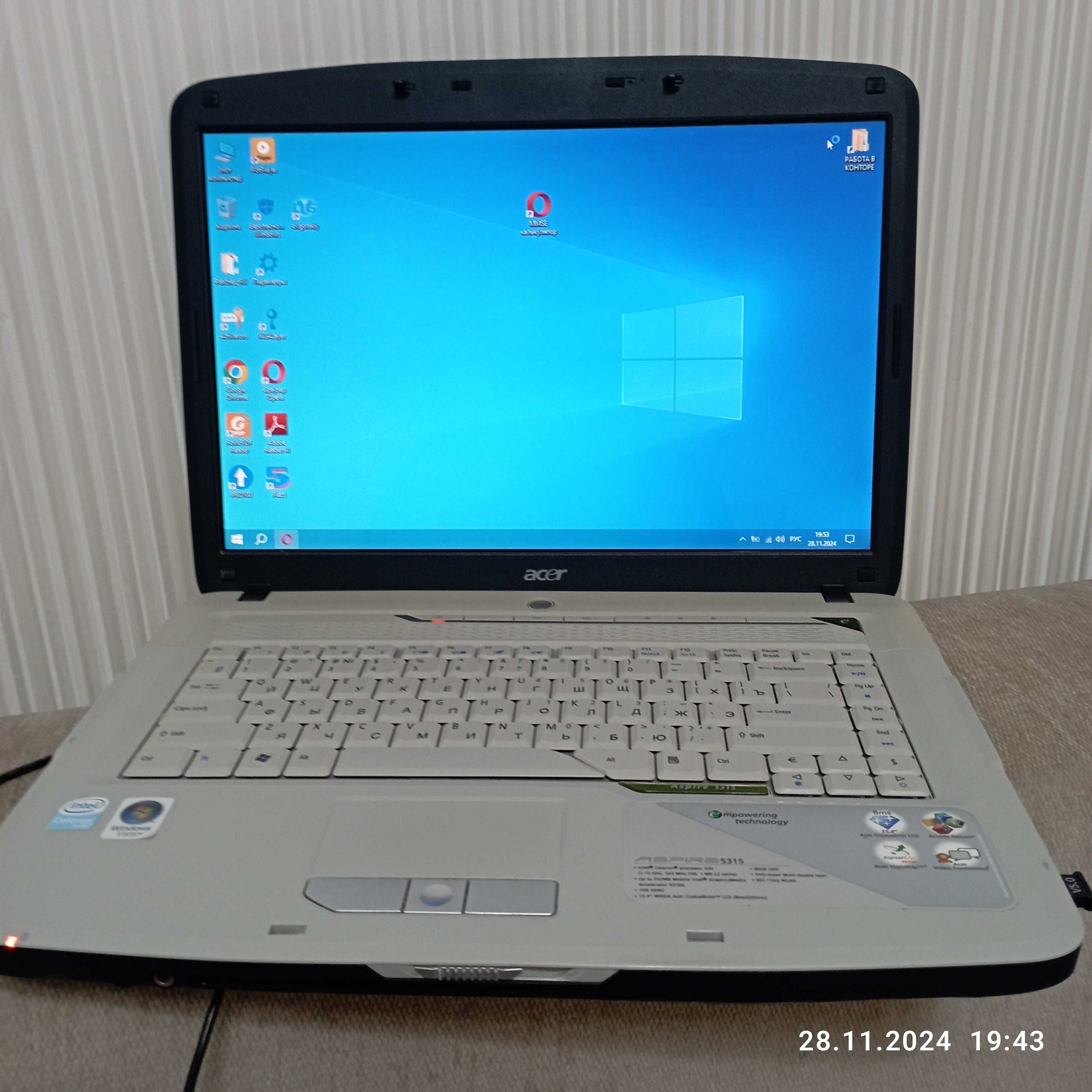 Ноутбук ACER Aspire 5315 после апгрейда