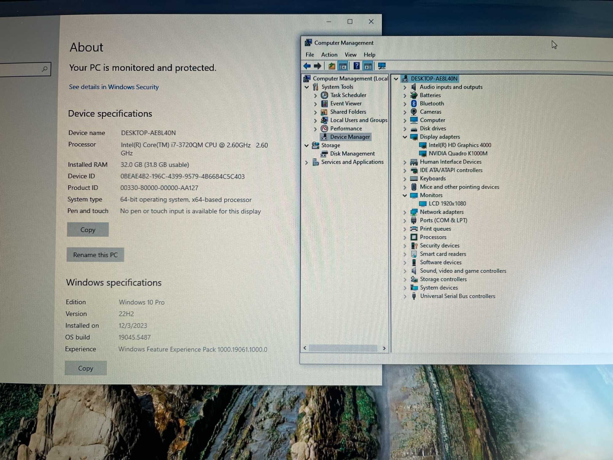 Lenovo Thinkpad W530 32GB RAM i7
