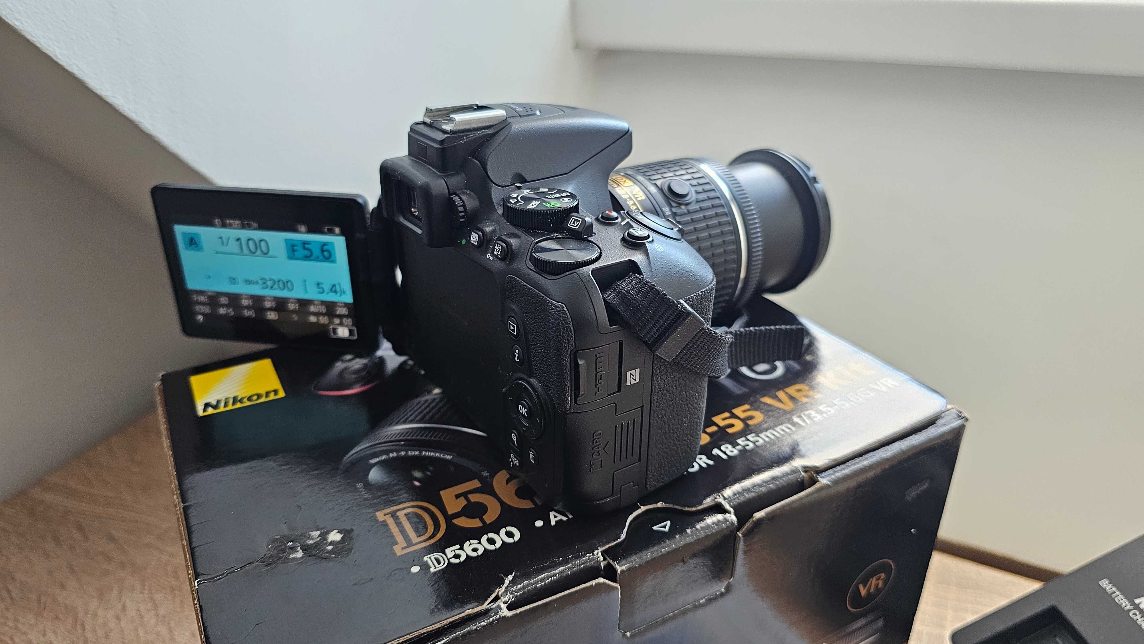 Фотоапарат DSLR Nikon D5600 + 18-55 AF-P VR