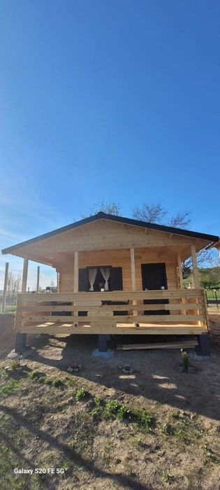 Casuta,Cabana lemn 5x8 cu baie
