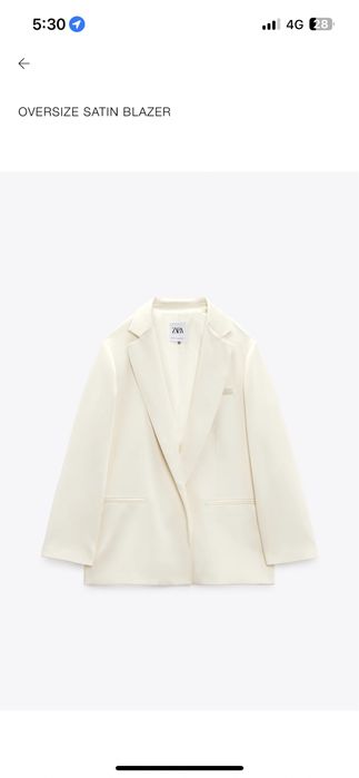 сако от  zara млечно