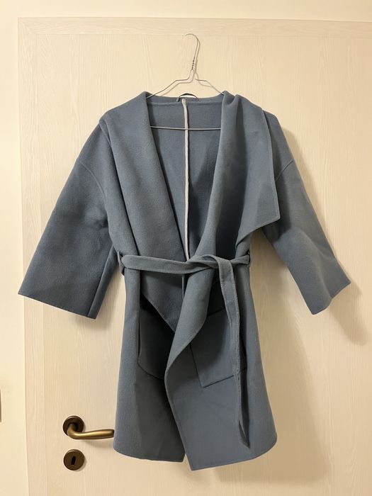 Палто в бебешко синьо