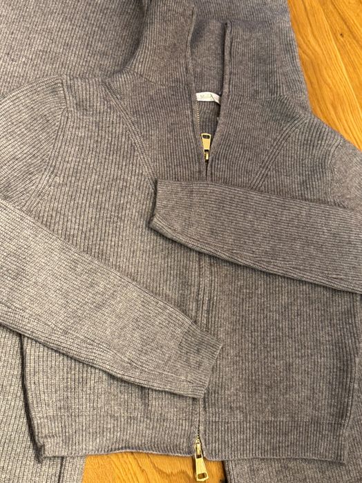 Уникален плетен сет панталон жилетка