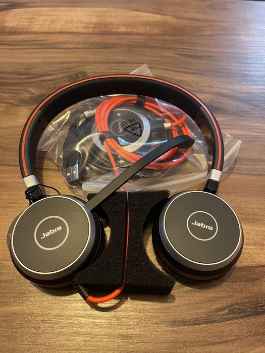 NOI, Casti stereo Jabra Evolve MS 40, microfon, controller, husa