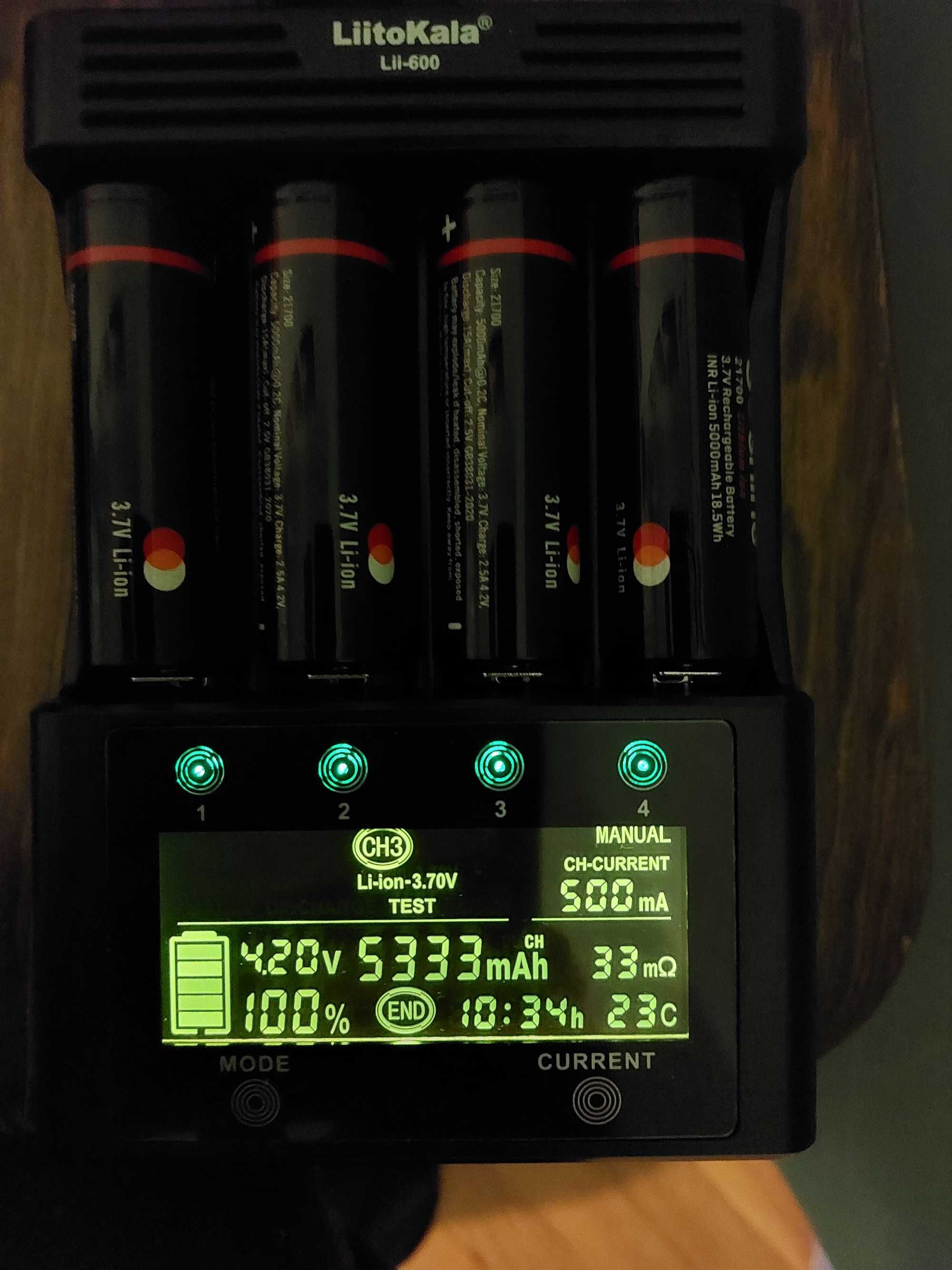 Презареждаеми Li-ion батерии "Soshine", 21700, 3.7V, 5000mAh