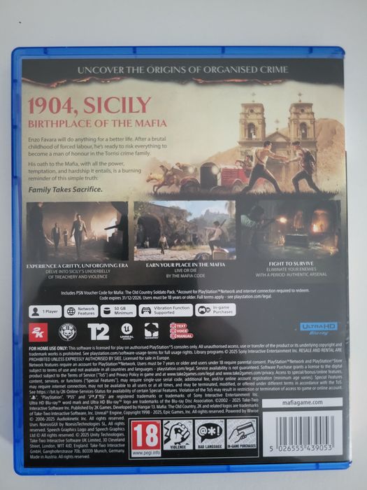 MAFIA The Old Country PS5