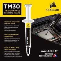 СКИДКА! Оригинал!Премиум класс термопаста Corsair TM30/из оксида цинк