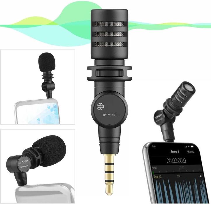 Микрофон за телефон за видео стрийминг, звукозапис