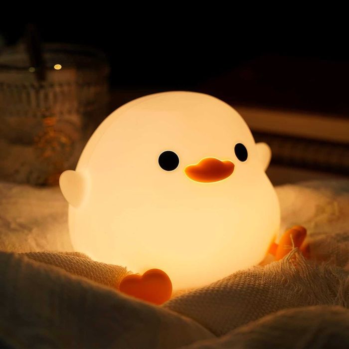 Нощна ,силиконова, димируема лампа Amaredom DoDo Duck,  лампа  пате