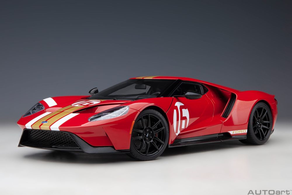 Macheta auto Ford GT 2022 Alan Mann Heritage Edition 2022 1:18 AutoArt