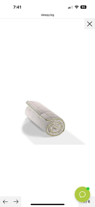 Топ матрак  Bamboo Memory от Sleepy