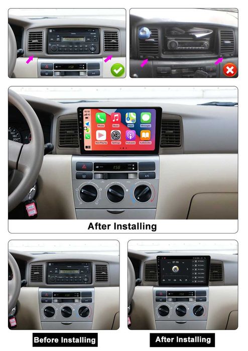 Navigatie Toyota Corolla EX 2007 - 2012 2GB 4GB 8GB Garantie Camera