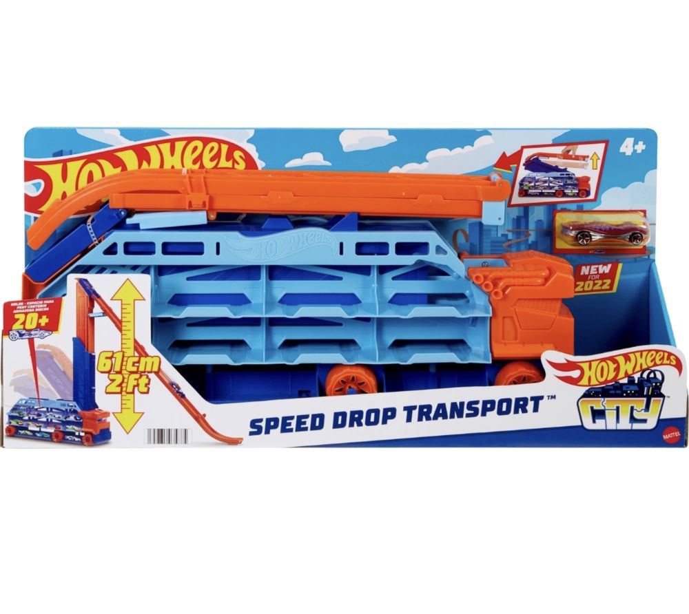 Hot Wheels Автовоз Скоростное падение, игрушки машинки