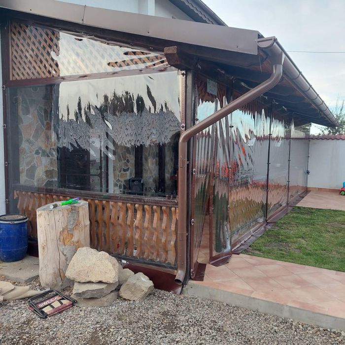 Inchideri terase cu folie transparenta -Producator