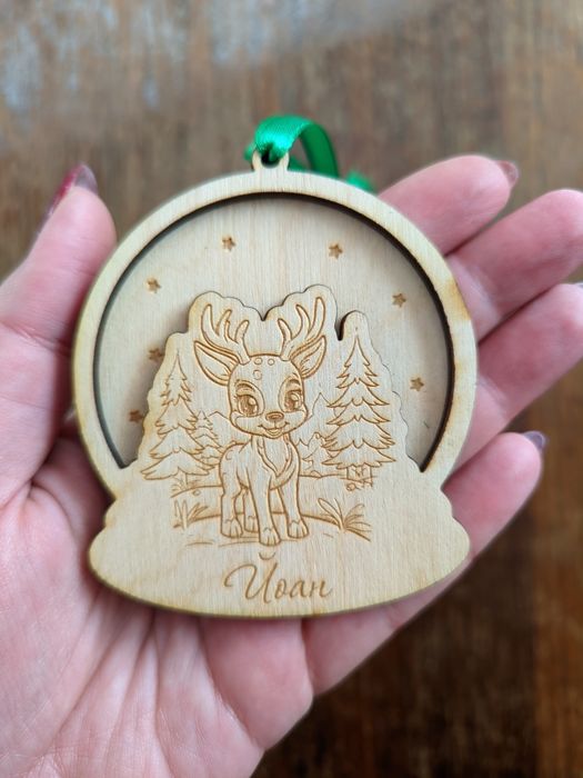 Коледна играчка с име, коледни играчки, коледни топки, коледна топка