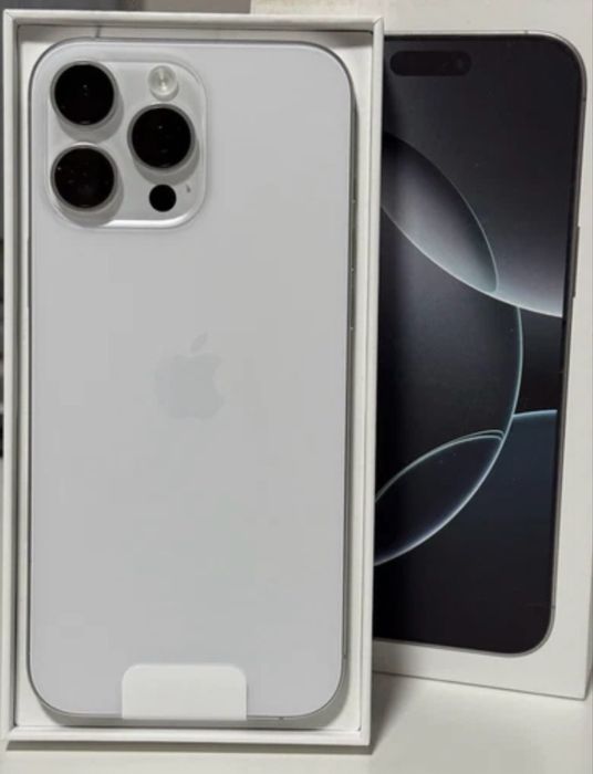 КАТО НОВ Iphone 16 Pro Max 256GB White 5G 24м. ГАРАНЦИЯ