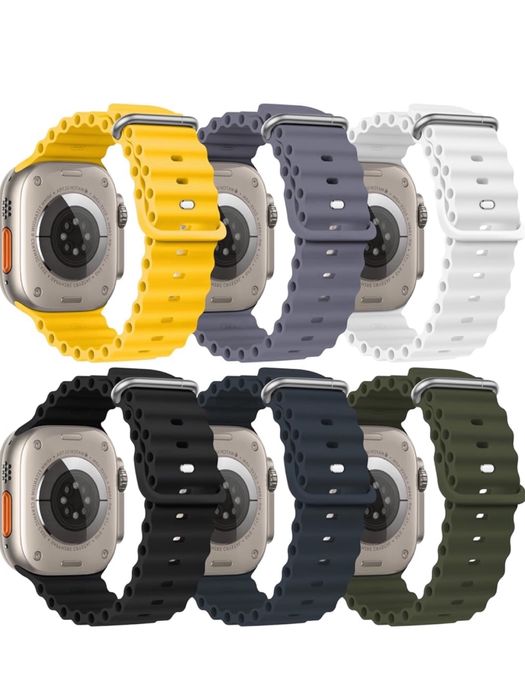 Curea Husa Tpu Silicon Gauri Laterale Ceas Apple Seria 1-10 SE ULTRA