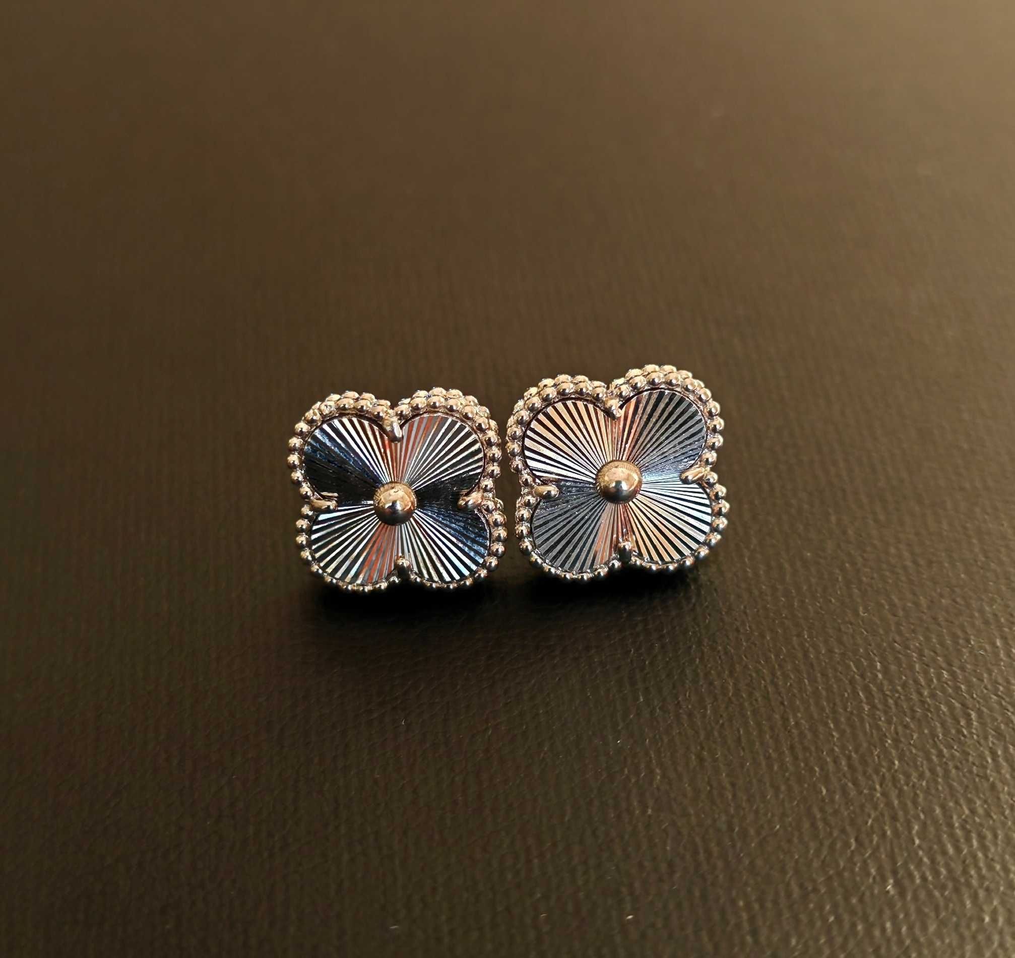 Сребърни дамски обеци Van Cleef & Arpels VCA Vintage Alhambra earrings