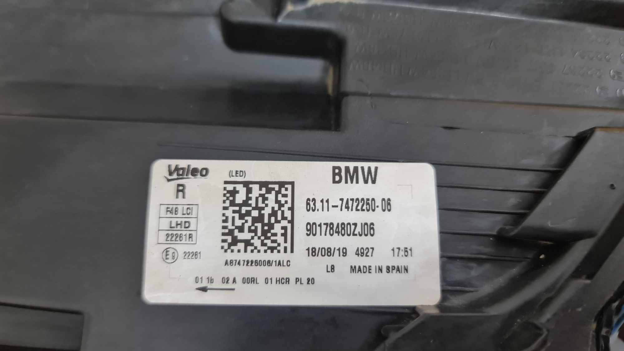 Far dreapta full led BMW X1 F48 facelift lci 7472250