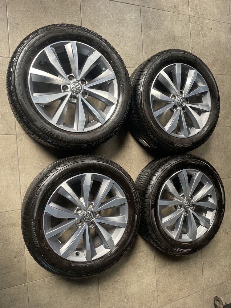 Vand Jante 17” originale Vw Mayfield cu cauciucuti Bridgestone turanza