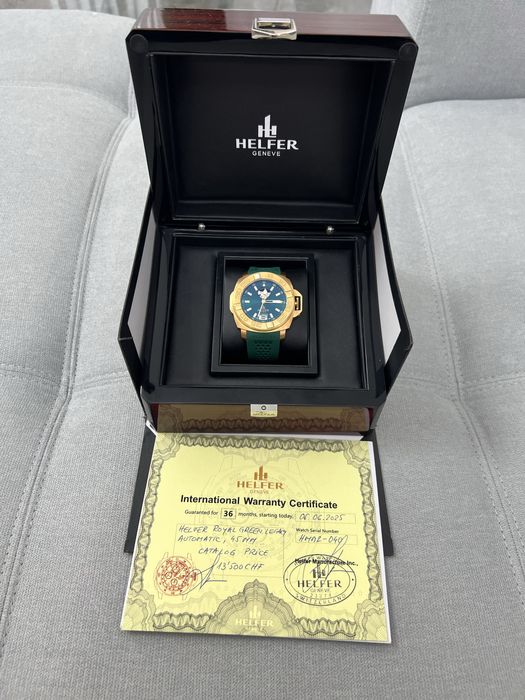 Ceas Helfer Geneve Automatic Made in Swiss 45 mm Nou