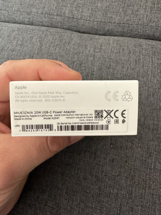 Адаптер 20W за Iphone ОРИГИНАЛЕН !