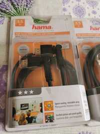 Cablu Hama HDMI mufa rotativa,Ethernet,1.5m