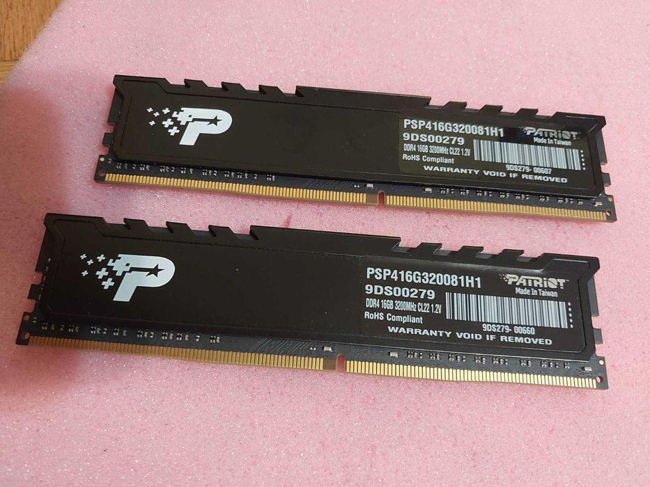 32GB, 3200Mhz DDR4 - Corsair, Crucial, G.Skill, Patriot