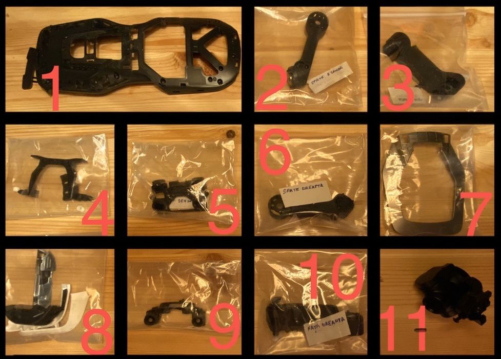 Piese Dji Mavic Air brate carcase sistem antivibrație Ghimbal reparat