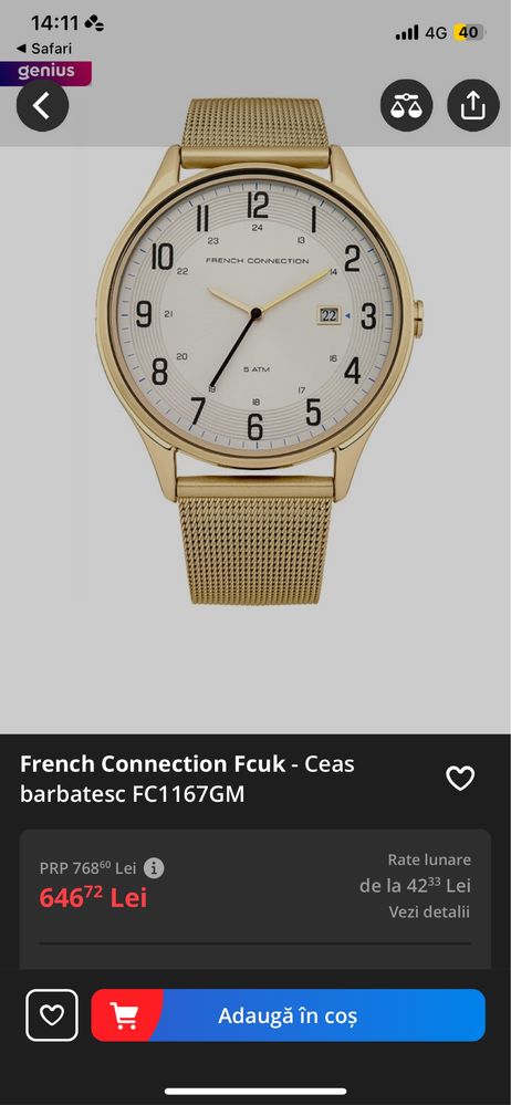 ceas french connection fc1167gm